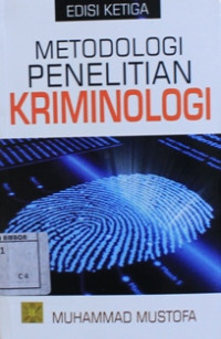 Image of Metode penelitian kriminologi